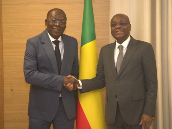 Audience à la Cour constitutionnelle :Échanges fructueux entre les Présidents Dorothé Sossa et Abdoulaye Bio Tchané