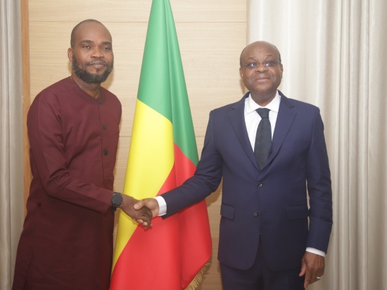 Audience à la Cour constitutionnelle : L’Union des Professionnels des Médias reçue par le Président Dorothé SOSSA